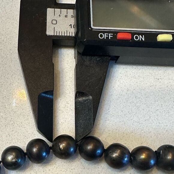 Vintage Venetian Peacock Pearls Bracelet VTG 925 Silver Clasp w/ 4 Genuine Topaz - Picture 10 of 10